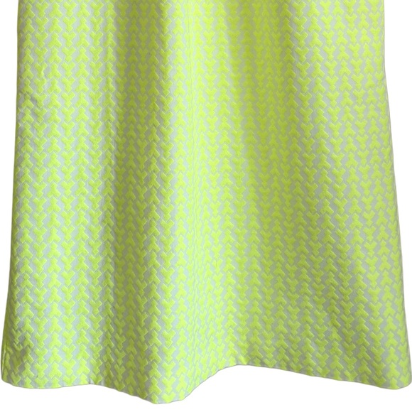 J. Crew Vibrant Neon Woven Contemporary Sleeveless Summer Sheath Dress Size 2 - Picture 5 of 9